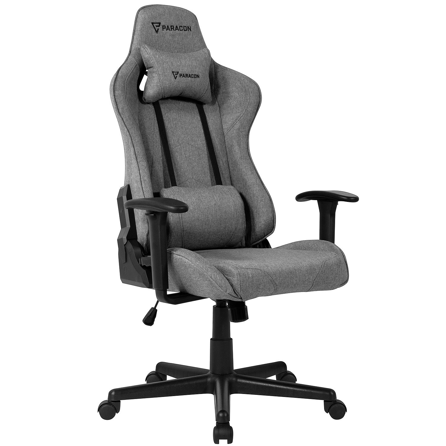 Behandle stereoanlæg Bourgeon Paracon BRAWLER Gaming Chair - Textile - Grey | Paracon